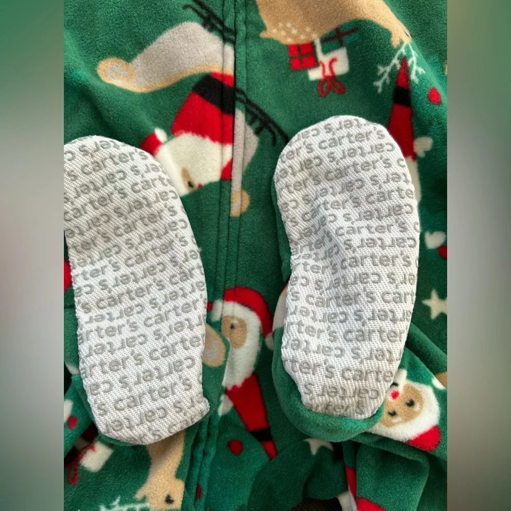 Carter‘s Toddler Footies PJ Christmas Santa Reindeer